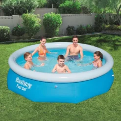 vidaXL Bestway Piscine gonflable Fast Set Rond 305 x 76 cm 57266