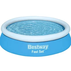 vidaXL Bestway Piscine gonflable Fast Set Rond 183x51 cm Bleu