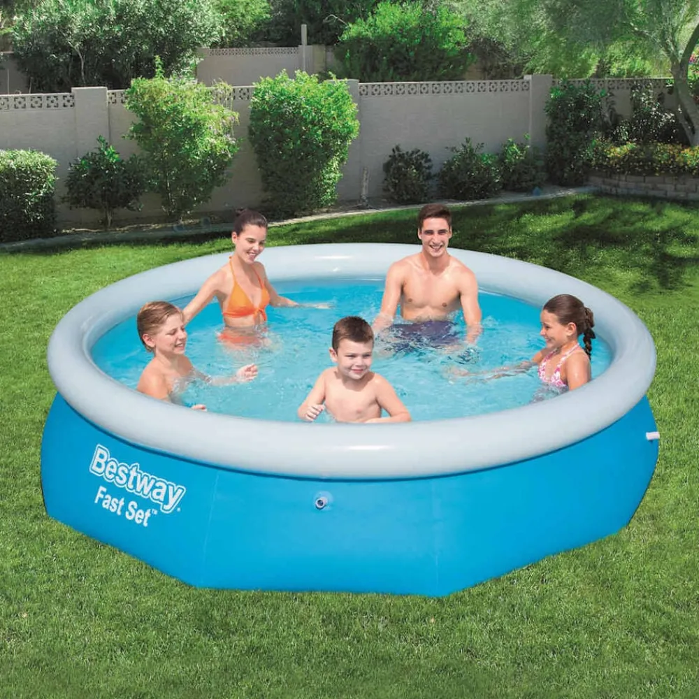Piscine & Spa-vidaXL Bestway Piscine gonflable Fast Set Rond 305 x 76 cm 57266