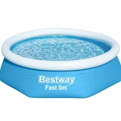 Piscine & Spa-vidaXL Bestway Piscine gonflable ronde 244x61 cm 57265