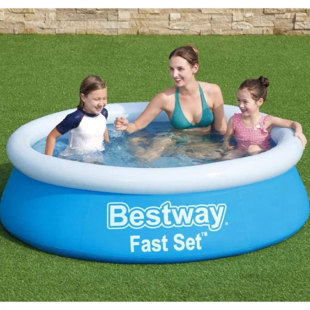 Piscine & Spa-vidaXL Bestway Piscine gonflable Fast Set ronde 183x51 cm bleu