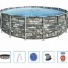 Piscine & Spa-vidaXL Bestway Piscine Power Steel 549x132 cm