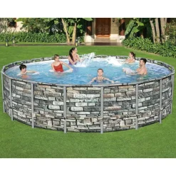 Piscine & Spa-vidaXL Bestway Piscine Power Steel 549x132 cm