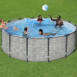 vidaXL Bestway Piscine Power Steel 427x122 cm