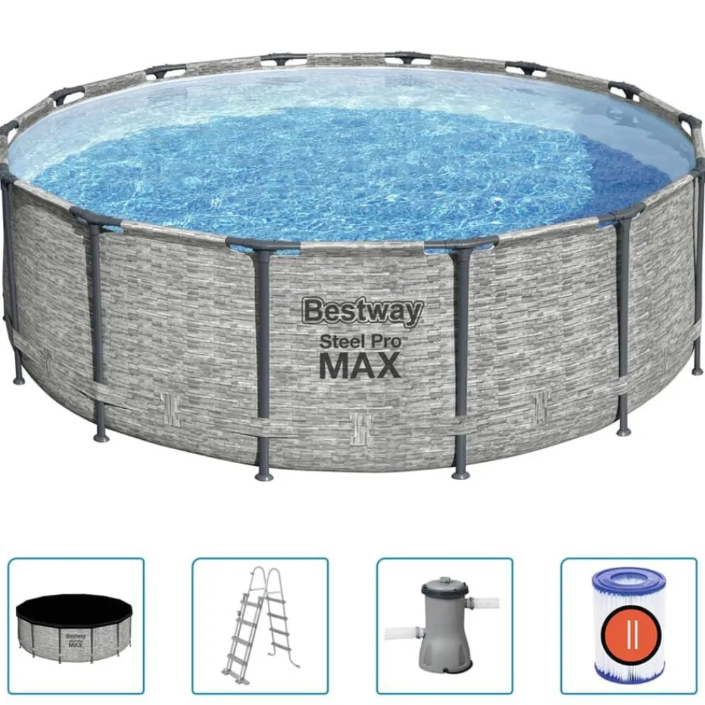 vidaXL Bestway Piscine Power Steel 427x122 cm