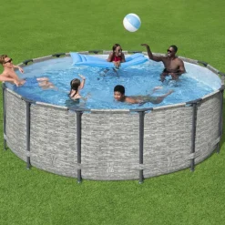 vidaXL Bestway Piscine Power Steel 427x122 cm