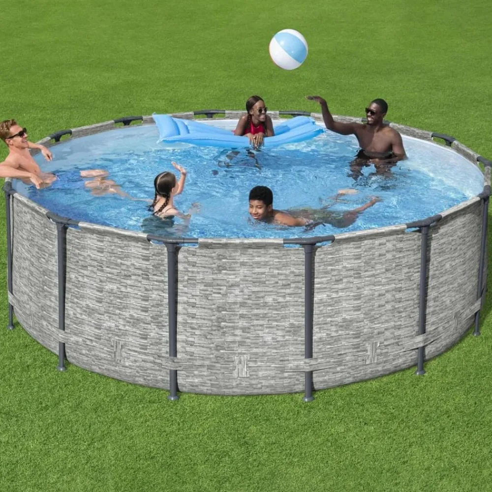 vidaXL Bestway Piscine Power Steel 427x122 cm
