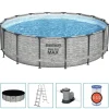 vidaXL Bestway Piscine ronde Power Steel 488x122 cm