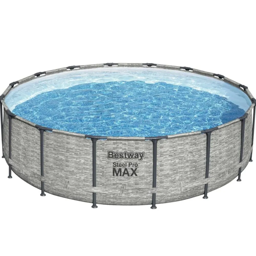 vidaXL Bestway Piscine ronde Power Steel 488x122 cm