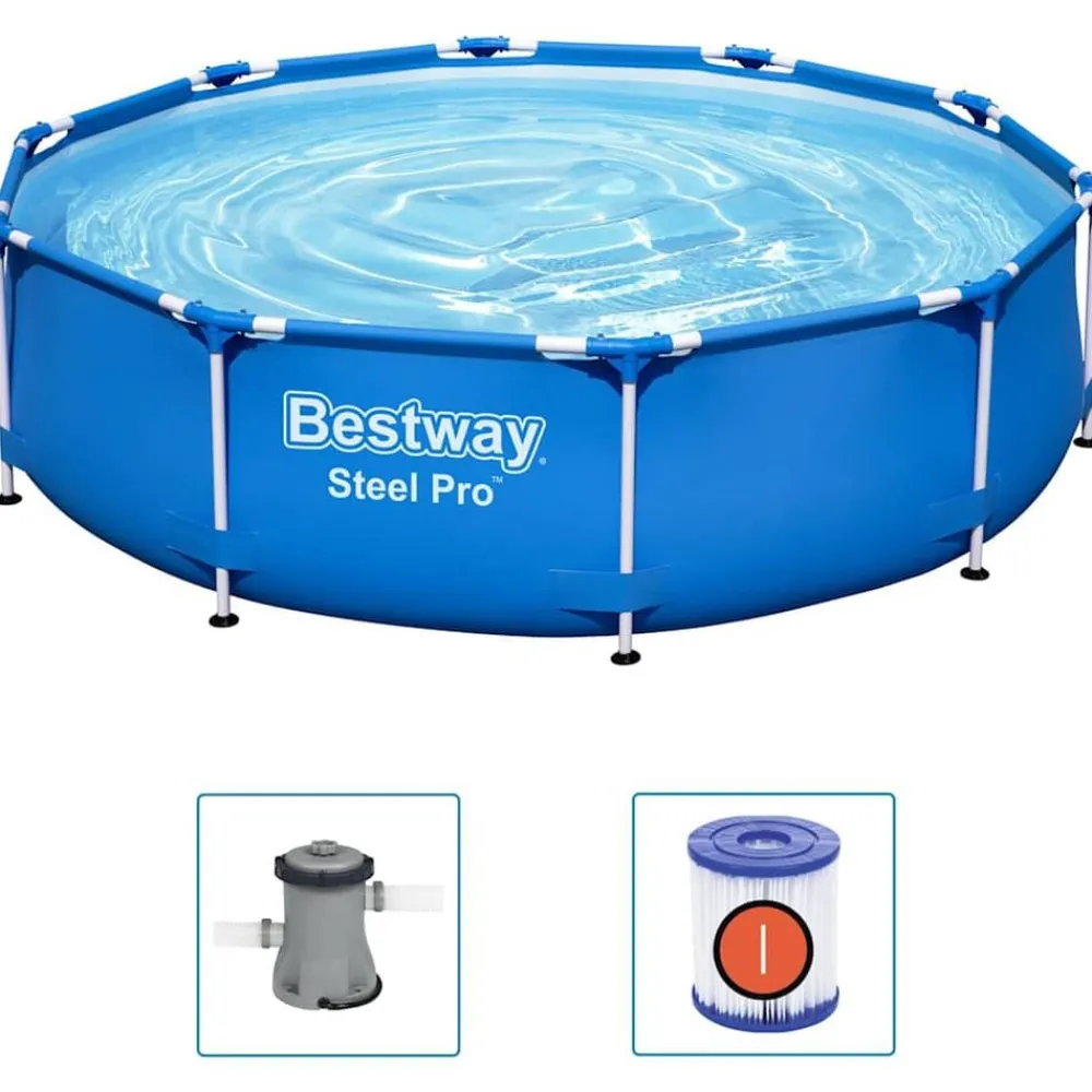 Piscine & Spa-vidaXL Bestway Piscine Steel Pro 305x76 cm