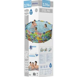 Piscine & Spa-vidaXL Bestway Piscine Steel Pro MAX 274x66 cm