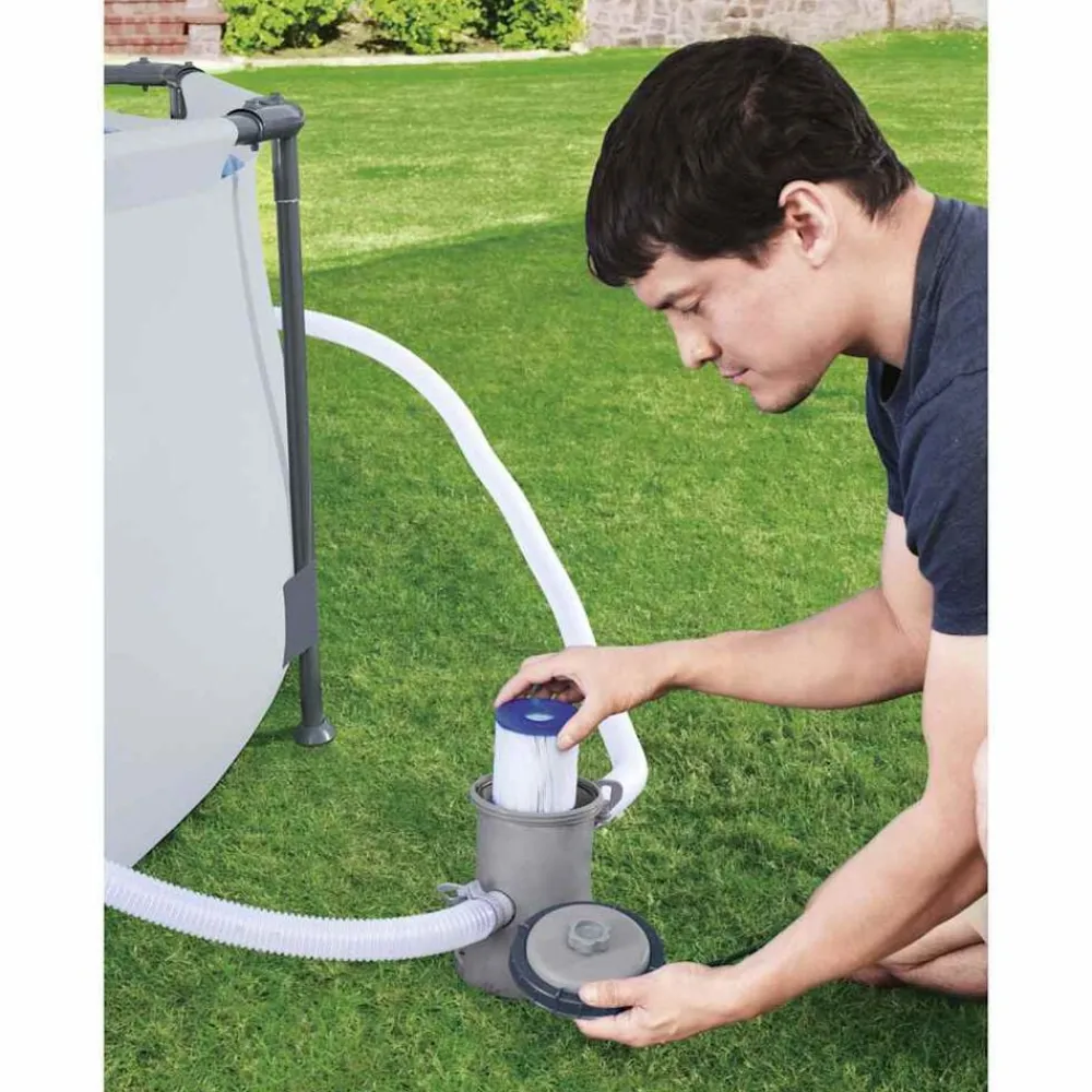 Piscine & Spa-vidaXL Bestway Pompe de filtration de piscine Flowclear 1249 L/h