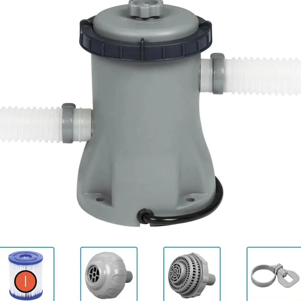 vidaXL Bestway Pompe de filtration pour piscine Flowclear 330 gal