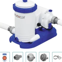 Piscine & Spa-vidaXL Bestway Pompe de filtration de piscine Flowclear 9463 L/h