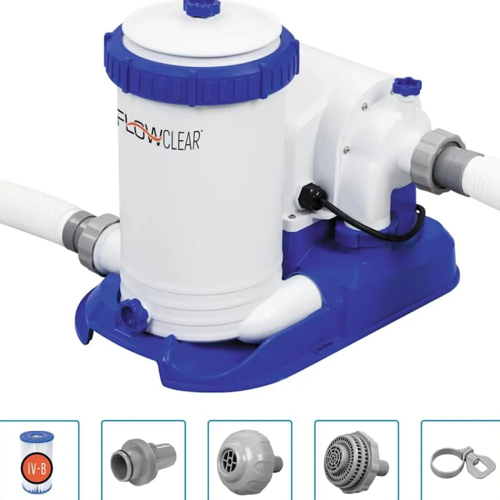 Piscine & Spa-vidaXL Bestway Pompe de filtration de piscine Flowclear 9463 L/h