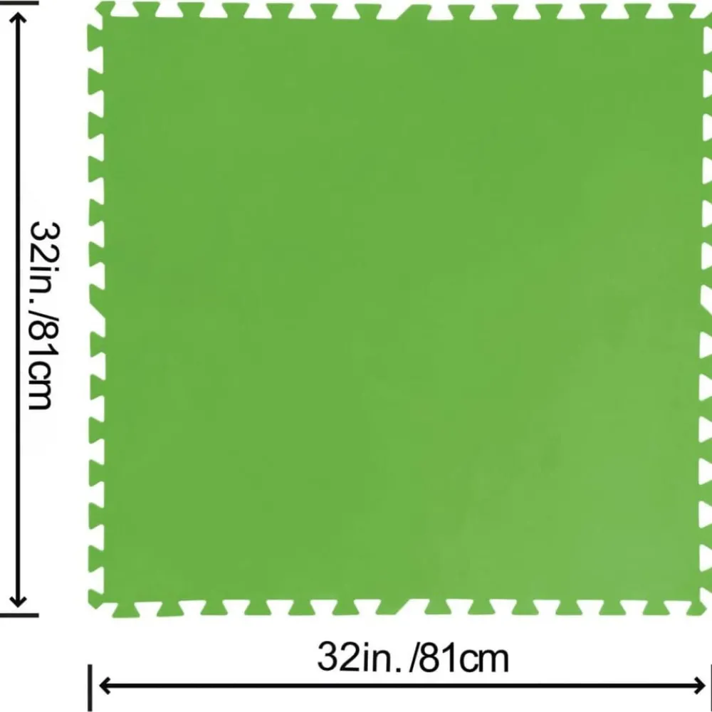 Piscine & Spa-vidaXL Bestway Protecteurs de plancher Flowclear 9 pcs Vert 5,47 m²