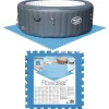 Piscine & Spa-vidaXL Bestway Protecteurs de sols de piscine 8 pcs bleu 58220