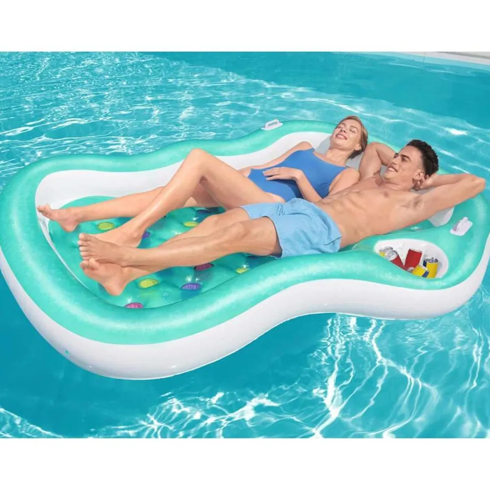 vidaXL Bestway Salon de piscine Double Designer 224x174 cm