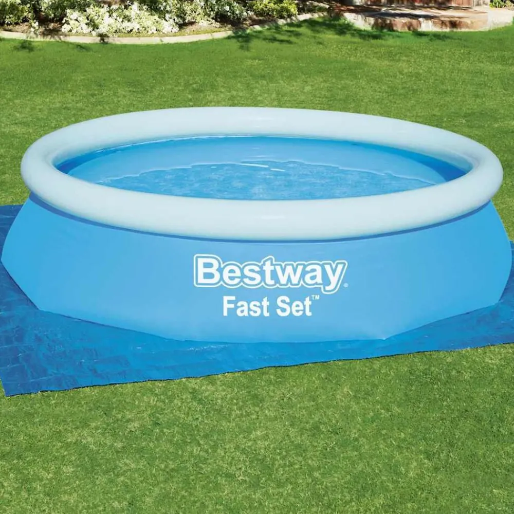 Piscine & Spa-vidaXL Bestway Tapis de sol de piscine Flowclear 335x335 cm