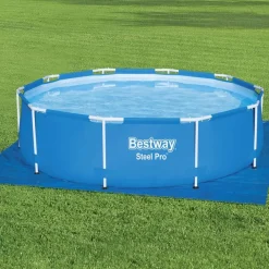 Piscine & Spa-vidaXL Bestway Tapis de sol de piscine Flowclear 335x335 cm