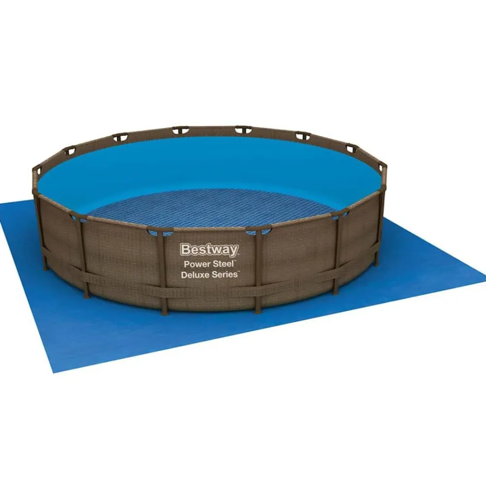 vidaXL Bestway Tapis de sol pour piscine Flowclear 488x488 cm