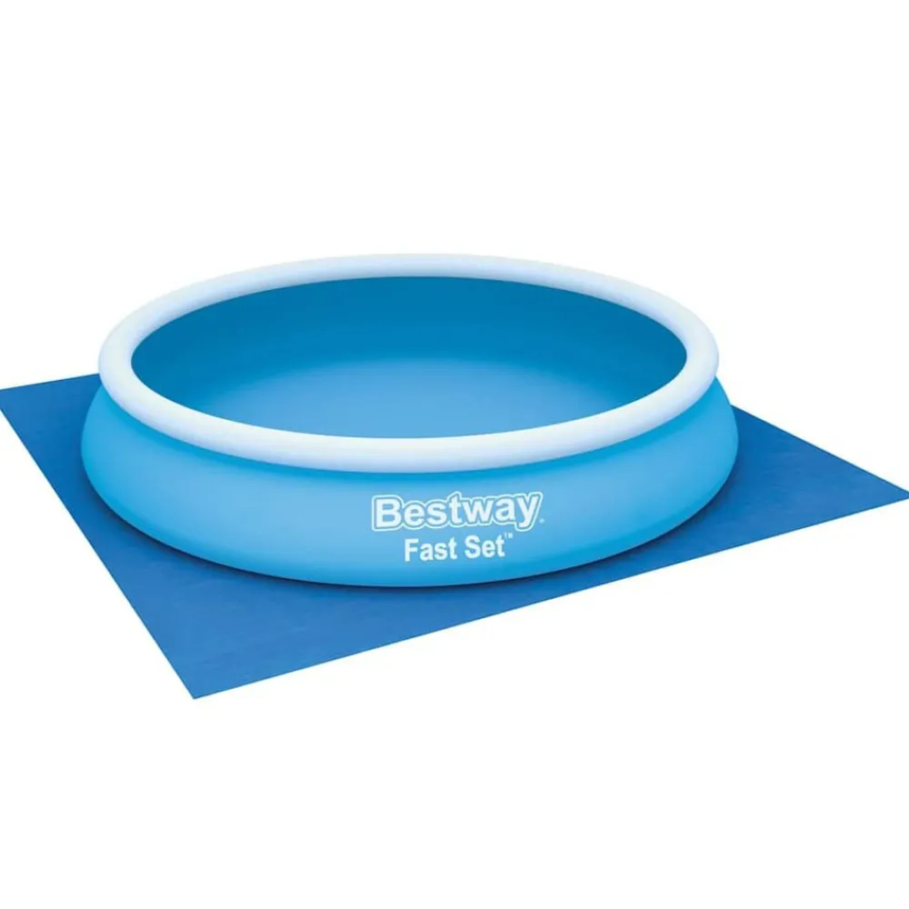 vidaXL Bestway Tapis de sol pour piscine Flowclear 396x396 cm