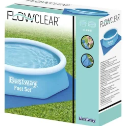 vidaXL Bestway Tapis de sol pour piscine Flowclear 274x274 cm