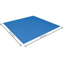 vidaXL Bestway Tapis de sol pour piscine Flowclear 274x274 cm