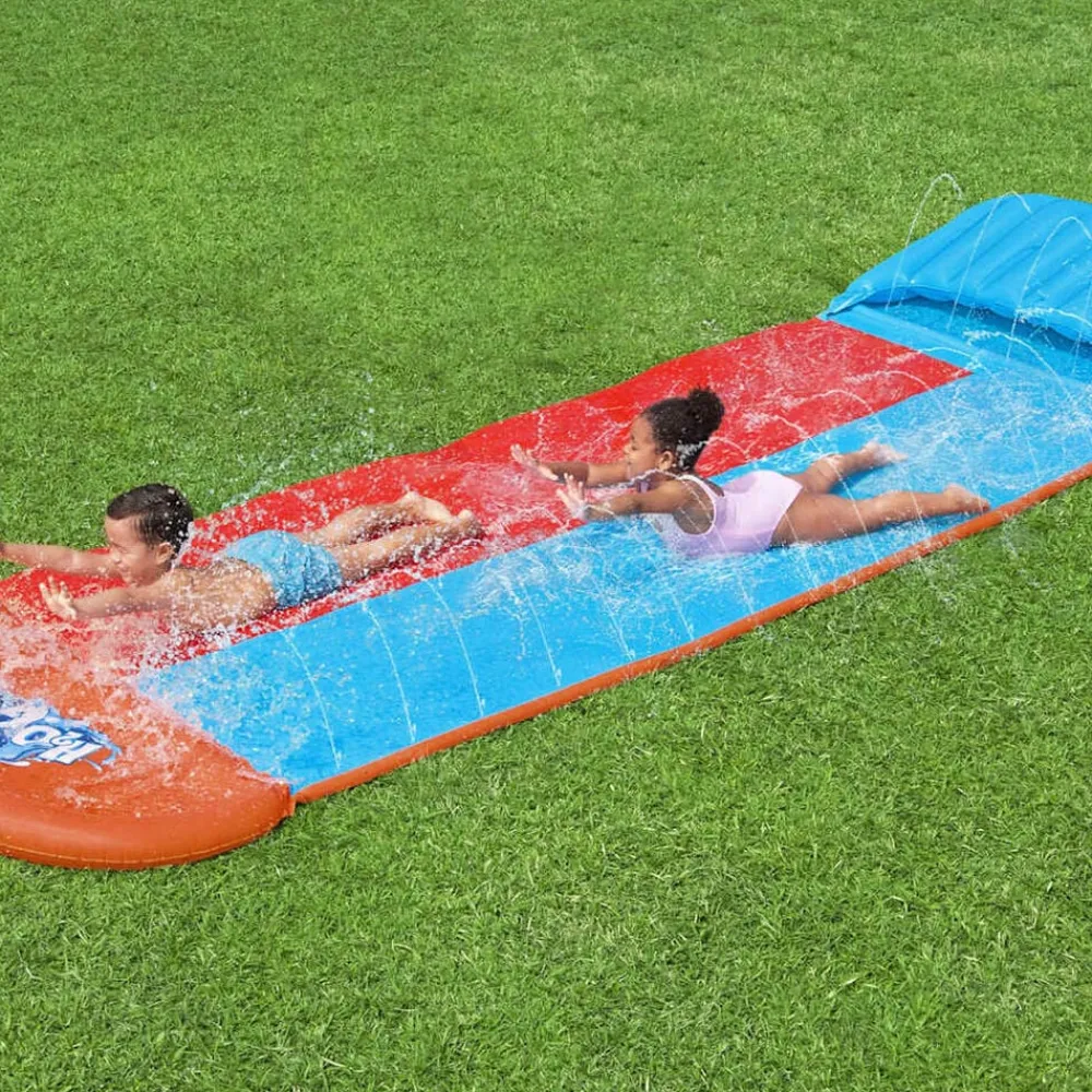 vidaXL Bestway Toboggan aquatique H2OGO Tsunami Splash Ramp Toboggan double