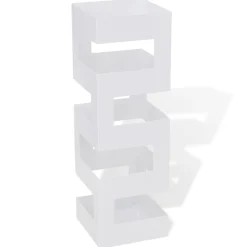 vidaXL Carré Porte-parapluie Stockage pour cannes bâtons Acier 48,5 cm