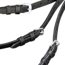 vidaXL Bride Flash avec rênes et embout d'épi en cuir