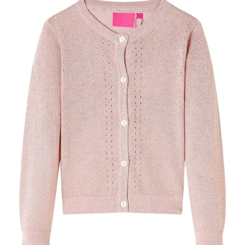 Vêtements & Accessoires-vidaXL Cardigan pour enfants tricoté doux 92 Rose