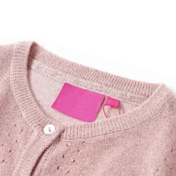 Vêtements & Accessoires-vidaXL Cardigan pour enfants tricoté doux 92 Rose