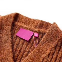 Vêtements & Accessoires-vidaXL Cardigan pour enfants tricoté 92 Cognac