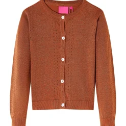 Vêtements & Accessoires-vidaXL Cardigan pour enfants tricoté 92 Cognac