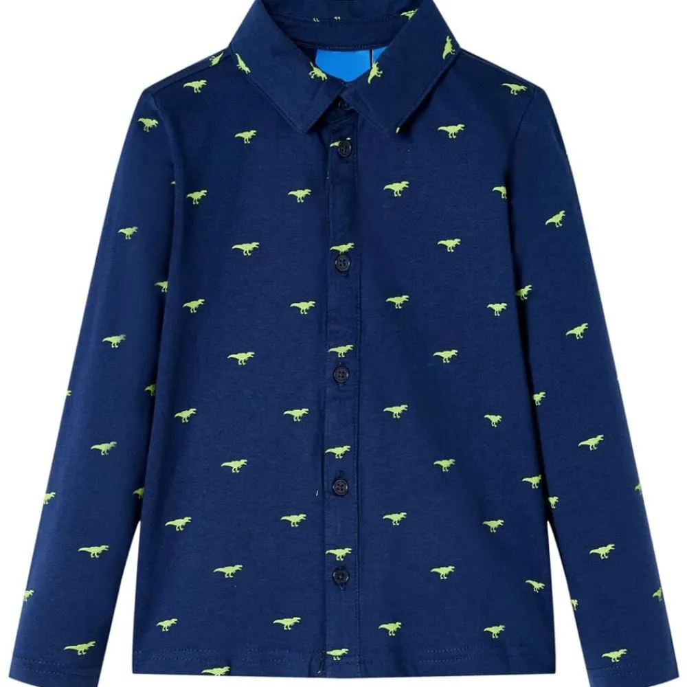 Vêtements & Accessoires-vidaXL Chemise pour enfants bleu marine 92