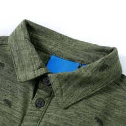 vidaXL Chemise pour enfants kaki mélangé 104