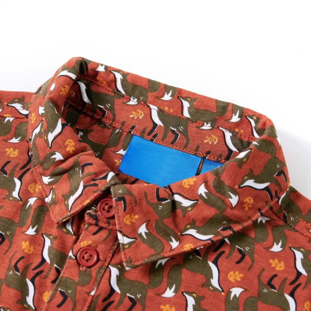 Vêtements & Accessoires-vidaXL Chemise pour enfants rouillé clair 92
