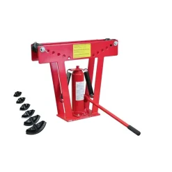 Outils-vidaXL Cintreuse-Presse à cintrer hydraulique 12 T + 6 matrices