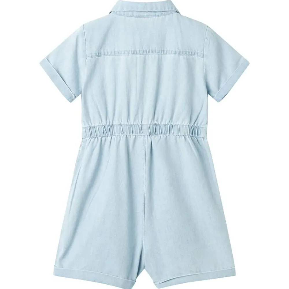 Vêtements & Accessoires-vidaXL Combinaison enfants avec manches courtes bleu doux 92