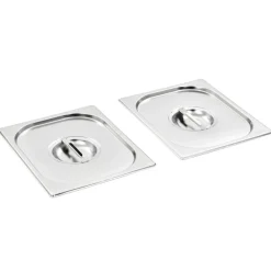 Arts De La Table & Arts Culinaires-vidaXL Couvercles de plateau 2 pcs GN 1/2 Acier inoxydable