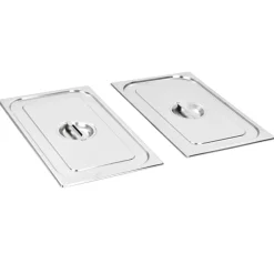 Arts De La Table & Arts Culinaires-vidaXL Couvercles de plateau 2 pcs GN 1/1 Acier inoxydable