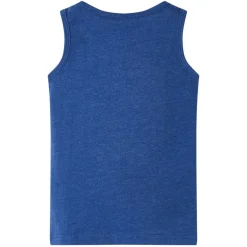 Vêtements & Accessoires-vidaXL Débardeur enfant mélange 104 Bleu foncé