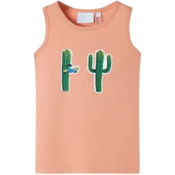 Vêtements & Accessoires-vidaXL Débardeur enfant clair 128 Orange