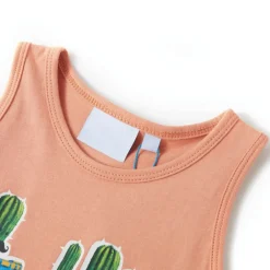 Vêtements & Accessoires-vidaXL Débardeur enfant clair 128 Orange