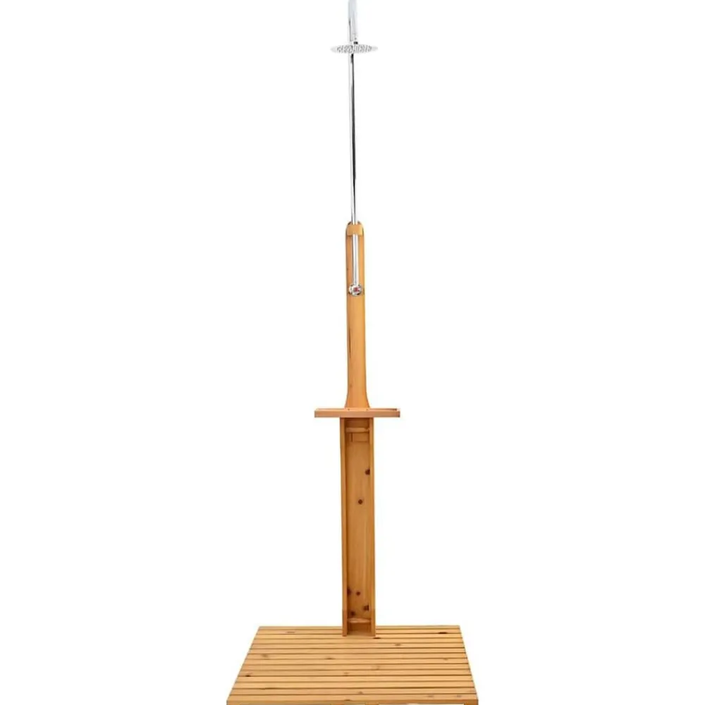 vidaXL Douche de jardin en bois