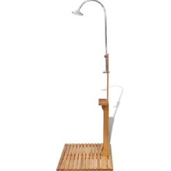 vidaXL Douche de jardin en bois