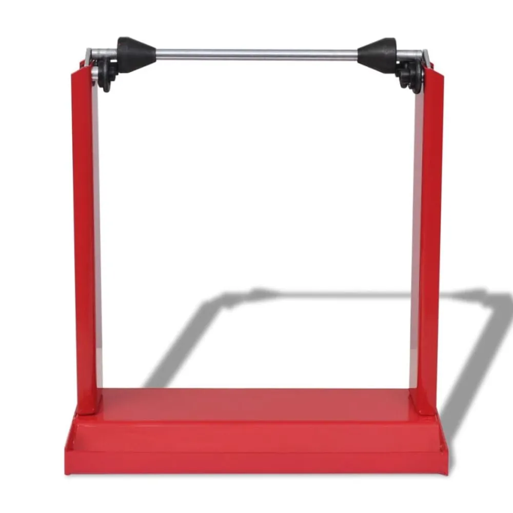 vidaXL Equilibreuse pour roue de moto professionnelle Rouge