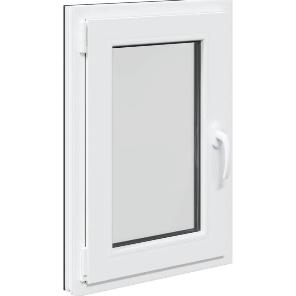 Matériaux De Construction-vidaXL Fenêtre de sous-sol RISOR 50 x 75 cm PVC et verre Anthracite