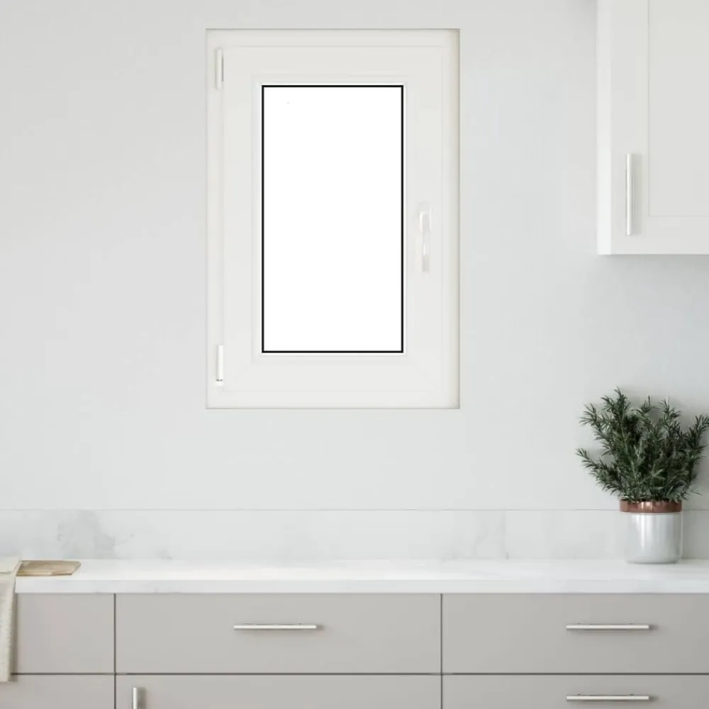 Matériaux De Construction-vidaXL Fenêtre de sous-sol RISOR 50 x 75 cm PVC et verre Anthracite